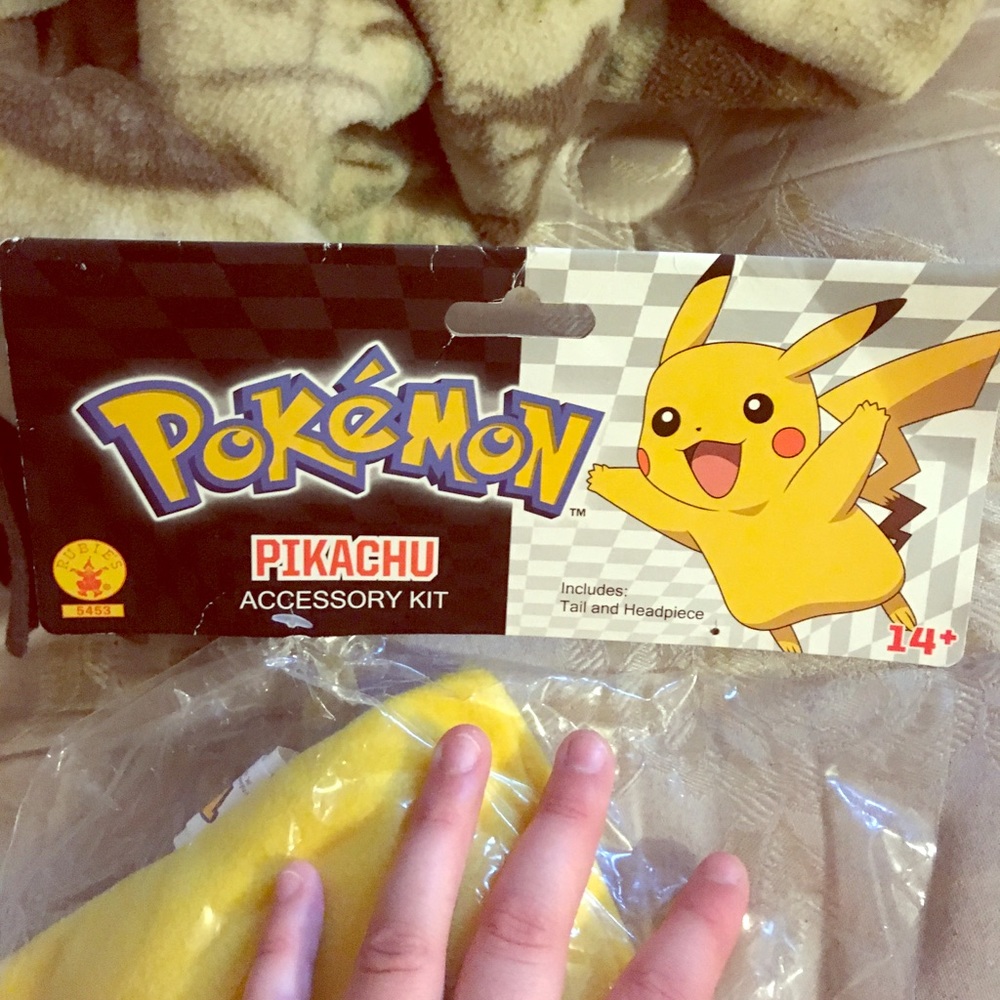 Pikachu tail and ears