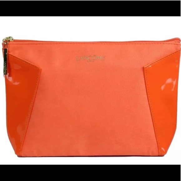 Lancôme ORANGE COSMETIC Bag/Make up Case - Picture 1 of 7