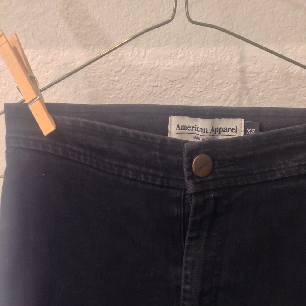 American apparel high waisted skinny jeans