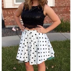 Two piece homecoming dress