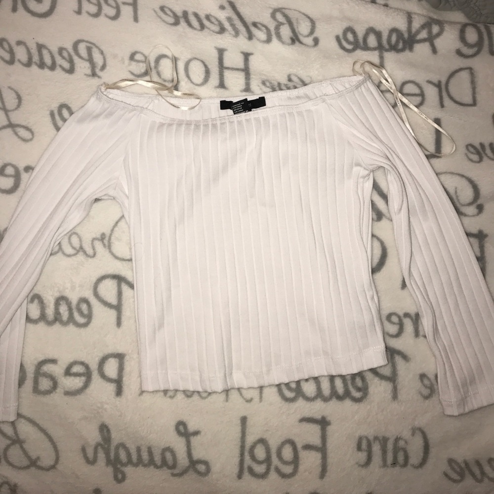 Off the shoulder crop top