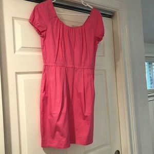 J.crew size 2 hot pink dress with pockets!