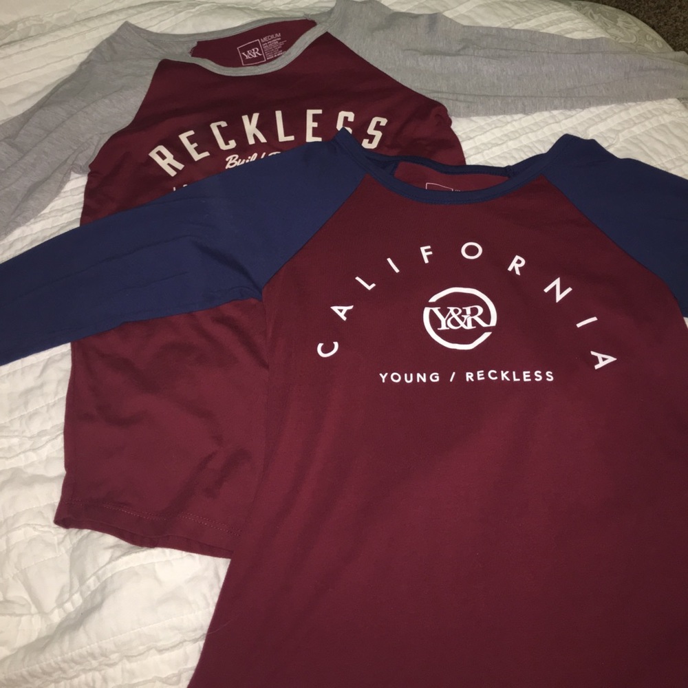 Young&Reckless baseball tees!