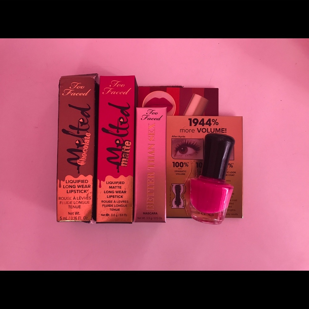 Too Faced Cosmetics 💄 Minis lipsticks & mascara
