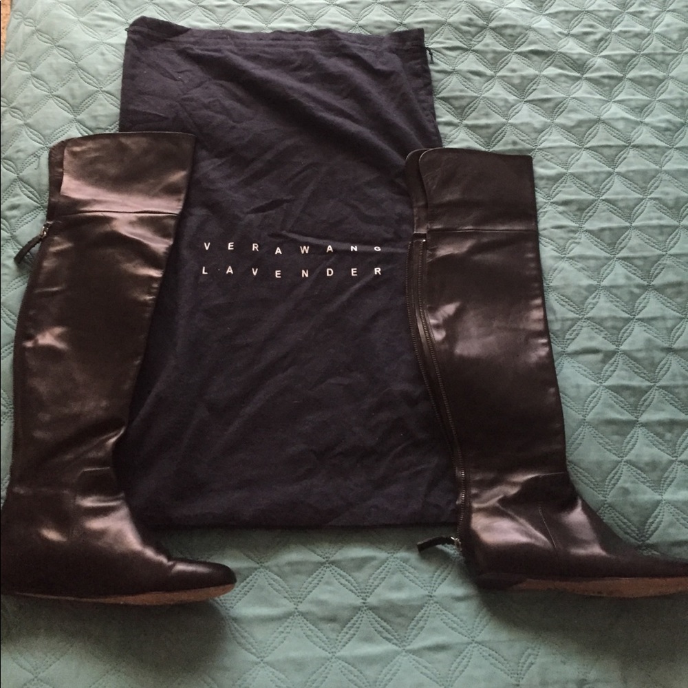 Verawang Over the knee leather boots