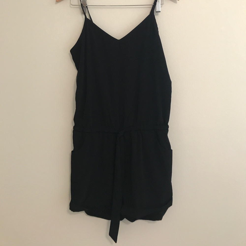 J Crew Factory Cami- Tie Waist Romper (xs)