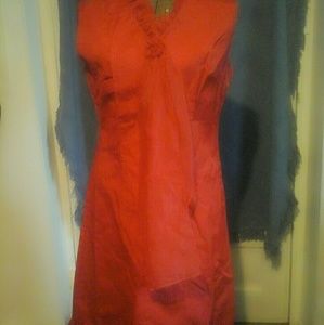 Vintage red 1960s rockabilly wiggle dress