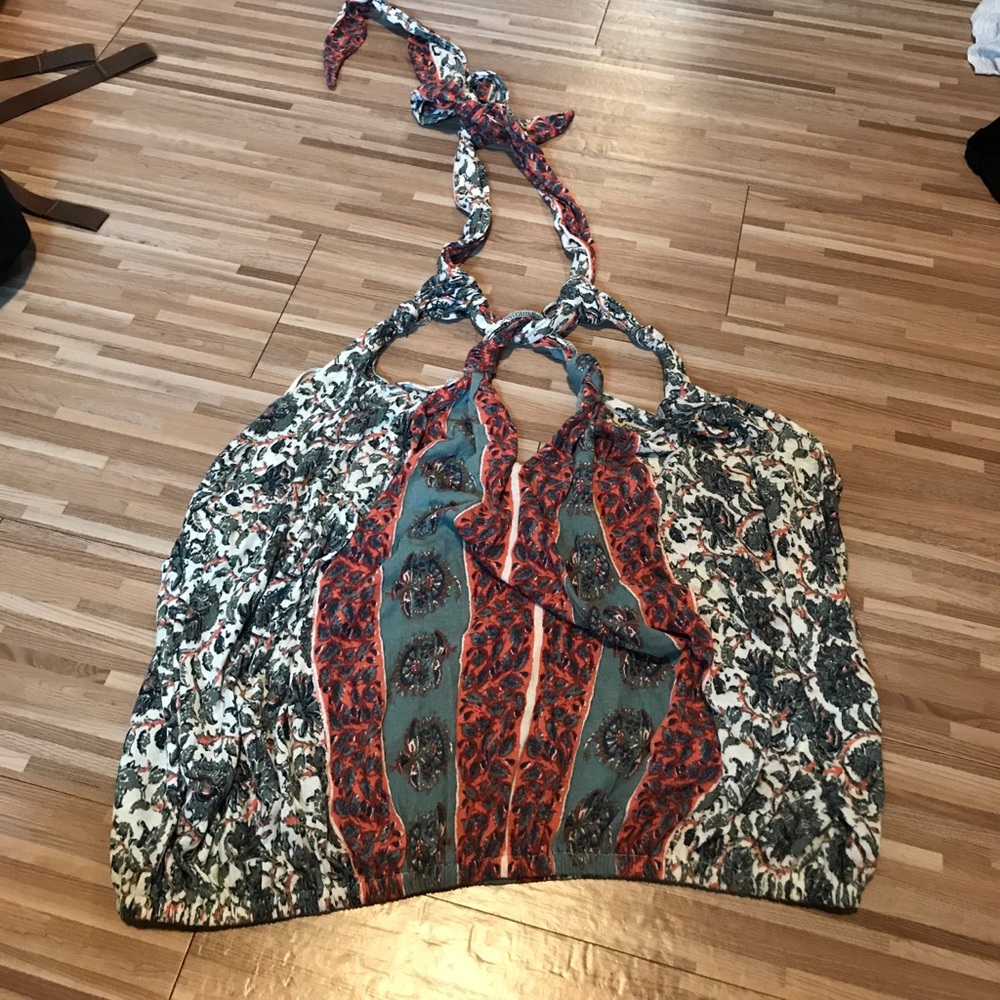 Free People Festival Printed Halter Top