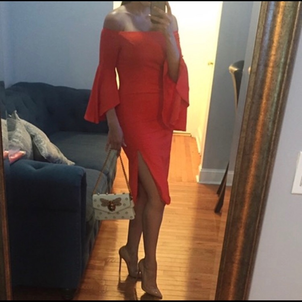 Off the shoulder dress