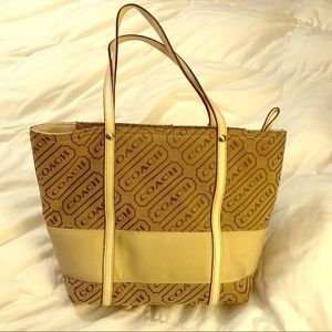 Classic Beige Coach tote