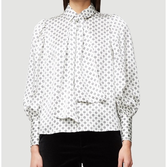 *host pick* FRAME Scarf Voluminous Paisley Blouse - Picture 2 of 6