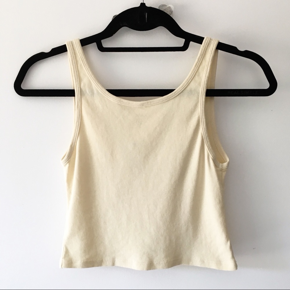 BNWT yellow Trisha cropped tank - Picture 2 of 2