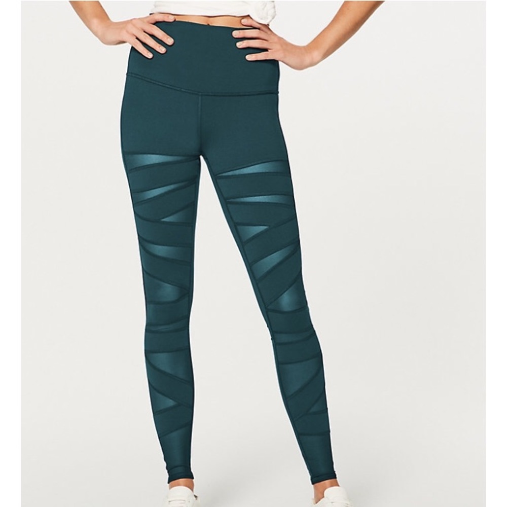Lululemon Wunder Under Hi-Rise Tech Mesh Leggings