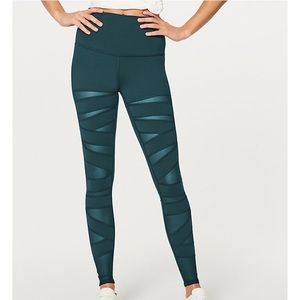 Lululemon Wunder Under Hi-Rise Tech Mesh Leggings
