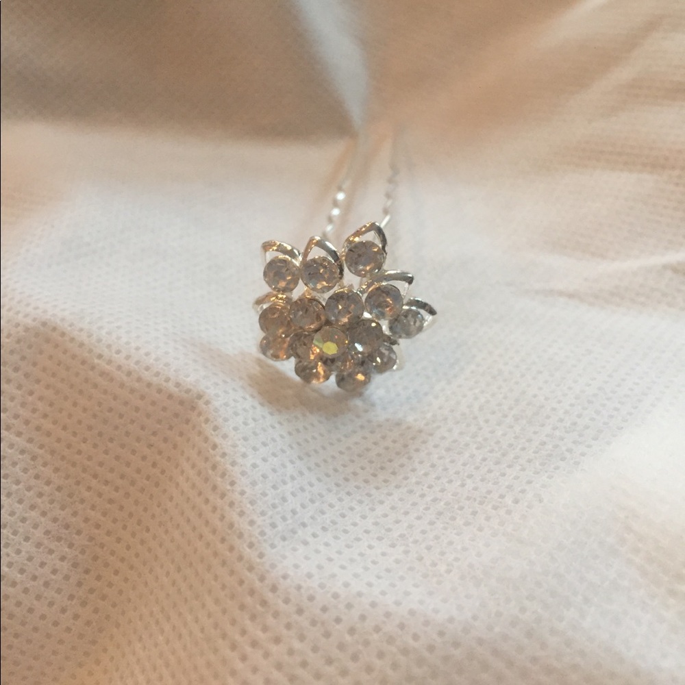 NEW Crystal Hair Pins, Set of 8