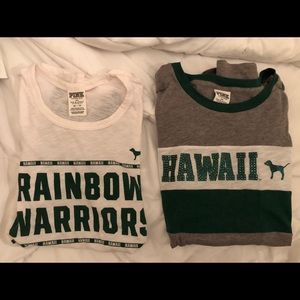 University of Hawaii VS Pink College Tops Bundle