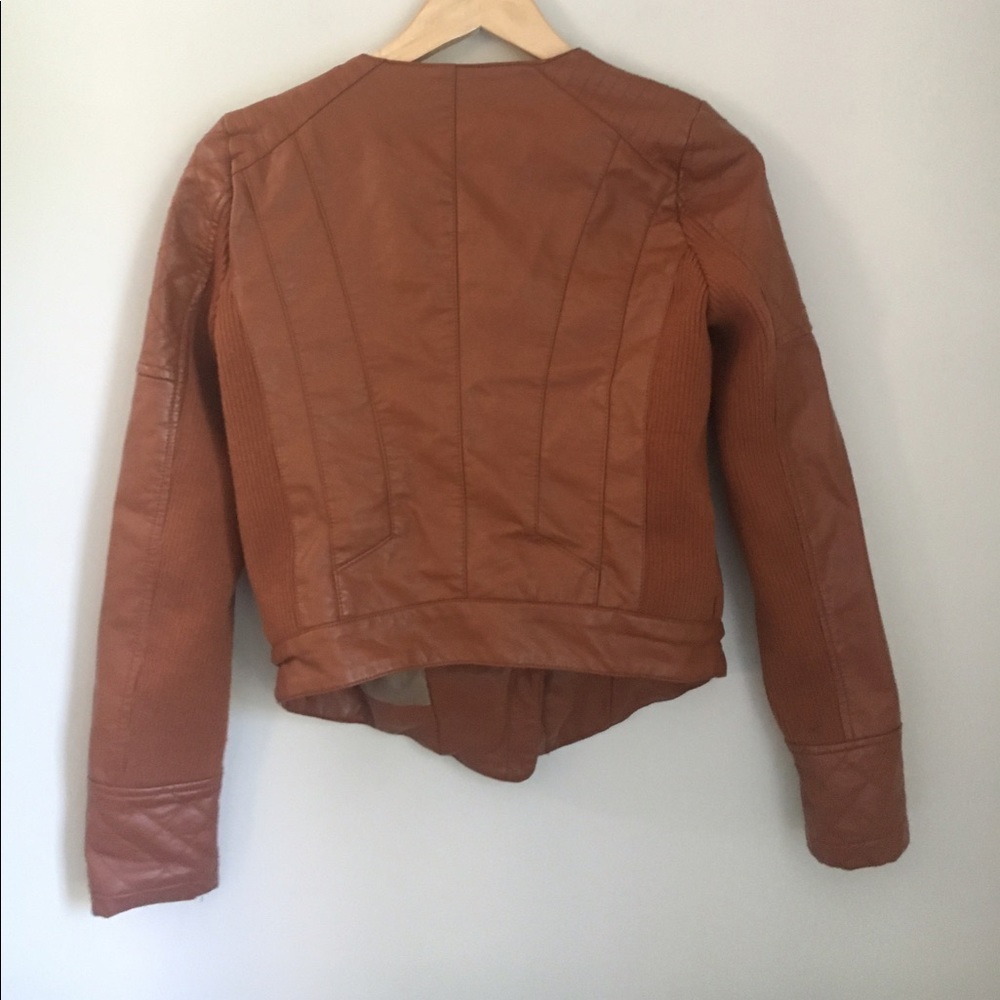 Quinn Dark Tan Jacket Size Small - Picture 2 of 6