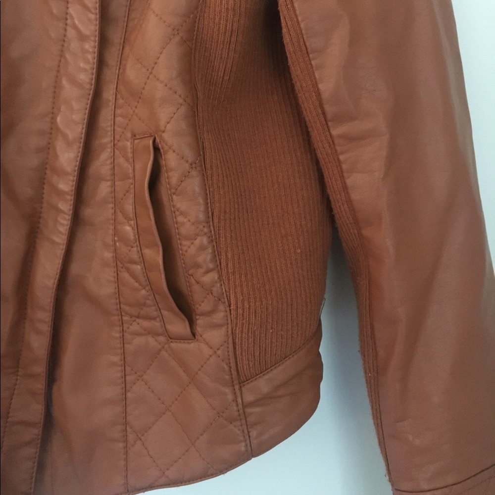 Quinn Dark Tan Jacket Size Small - Picture 4 of 6