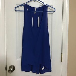 Blue Tank Top with Racerback