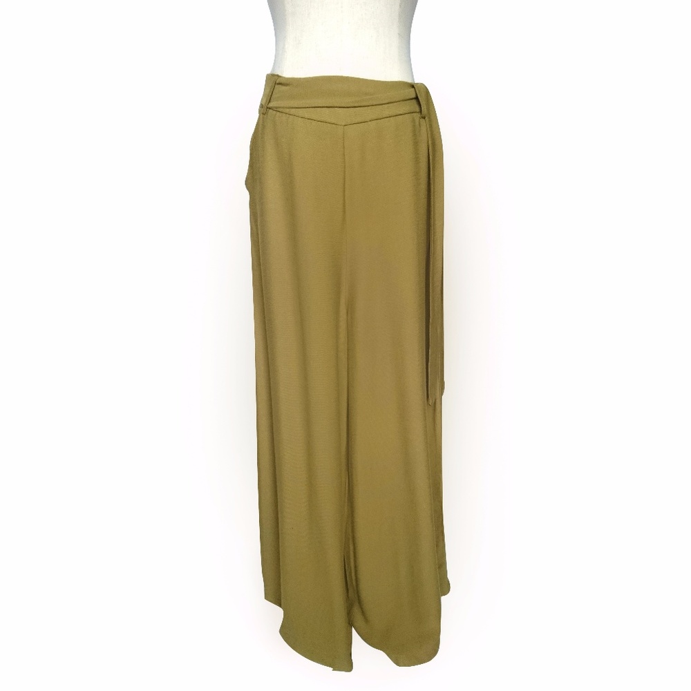 MANGO-  Olive Palazzo Pants
