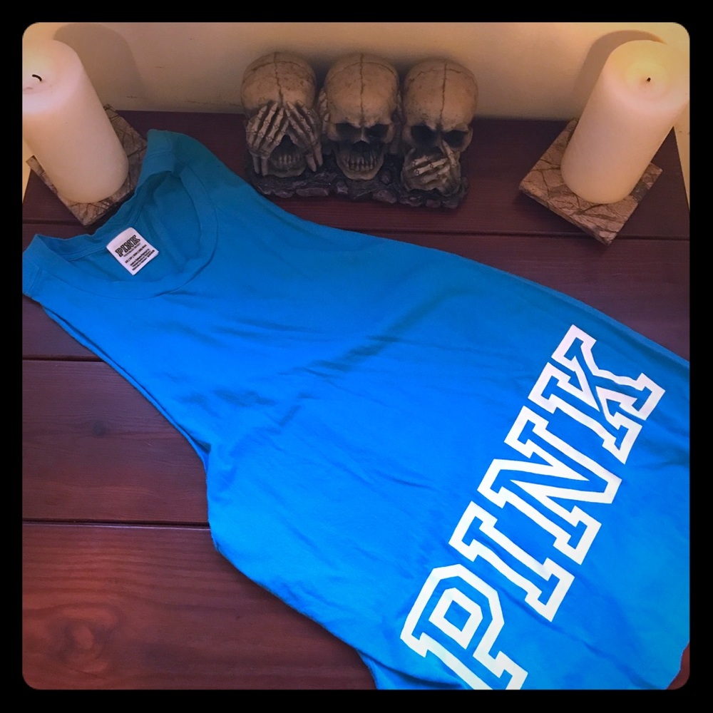 PINK blue tank, size XS, NWOT