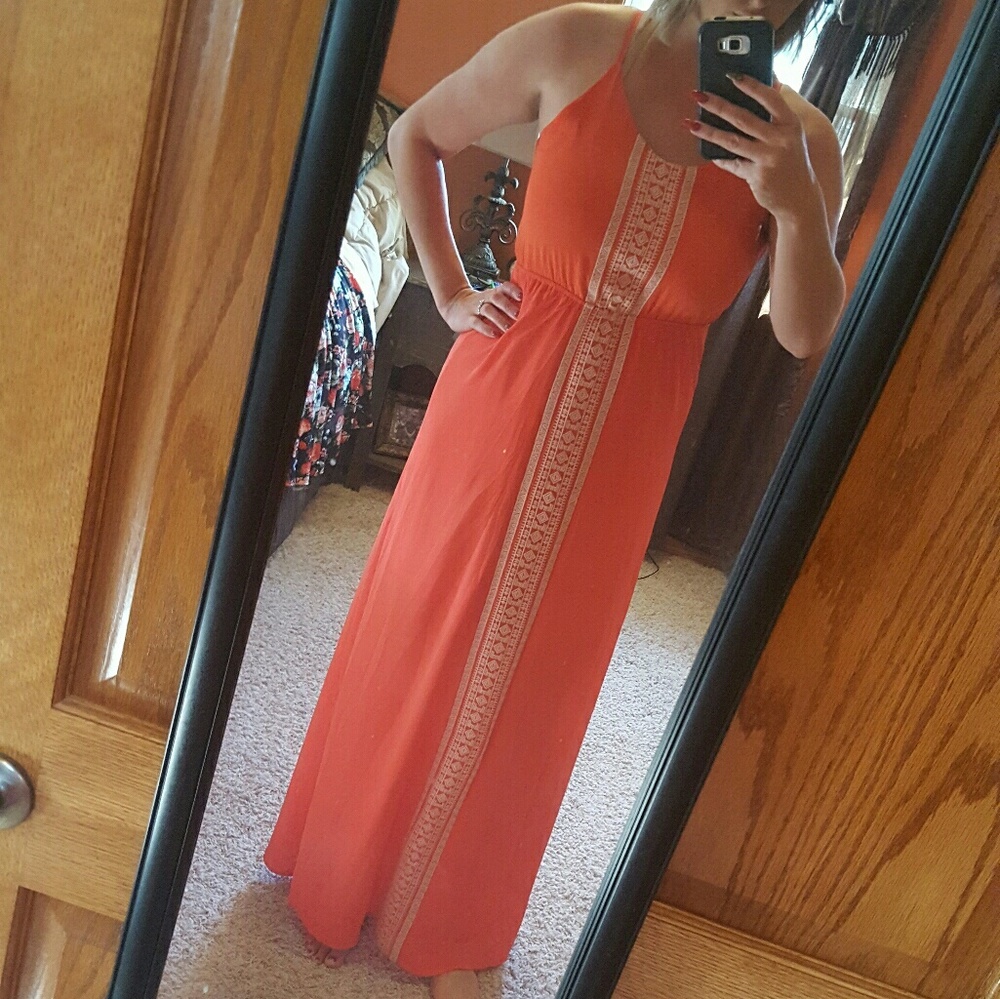 Orange Maxi Dress