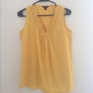 Banana Republic Yellow Sleeveless Blouse Tank