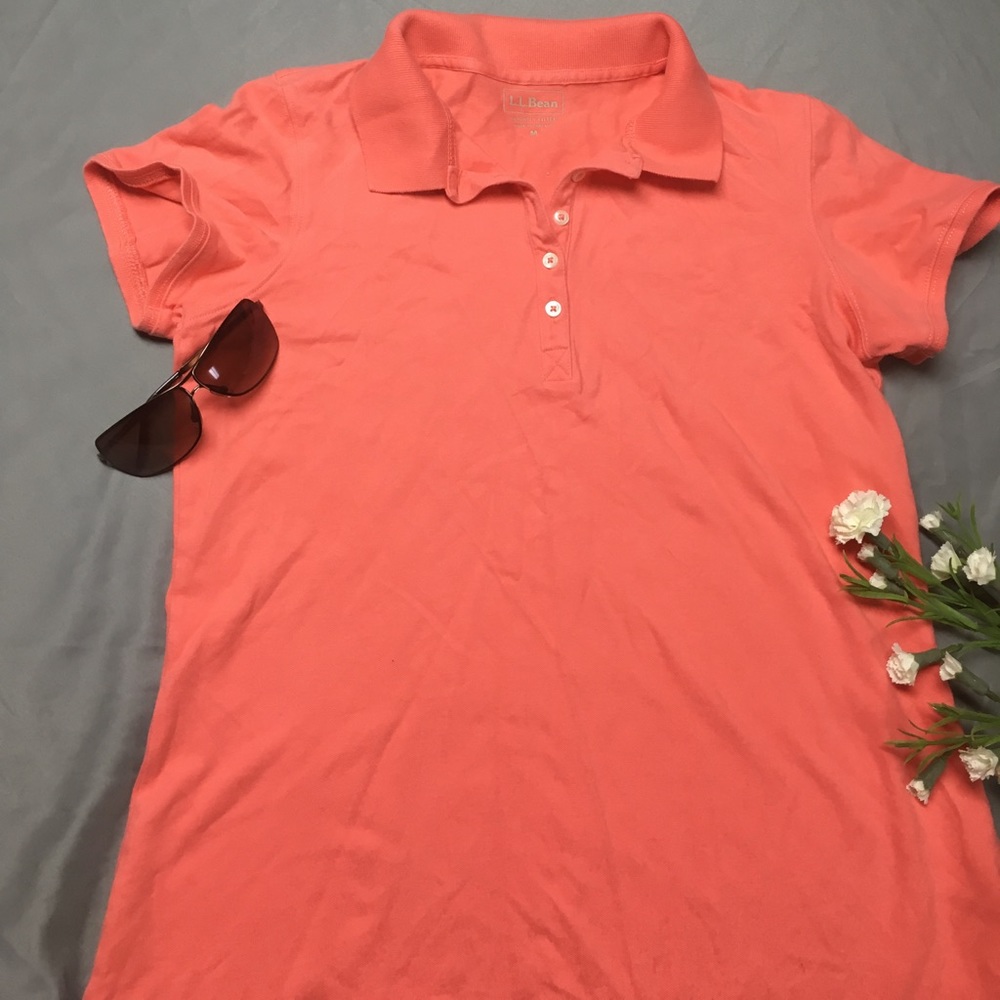 Coral L.L. Bean Polo