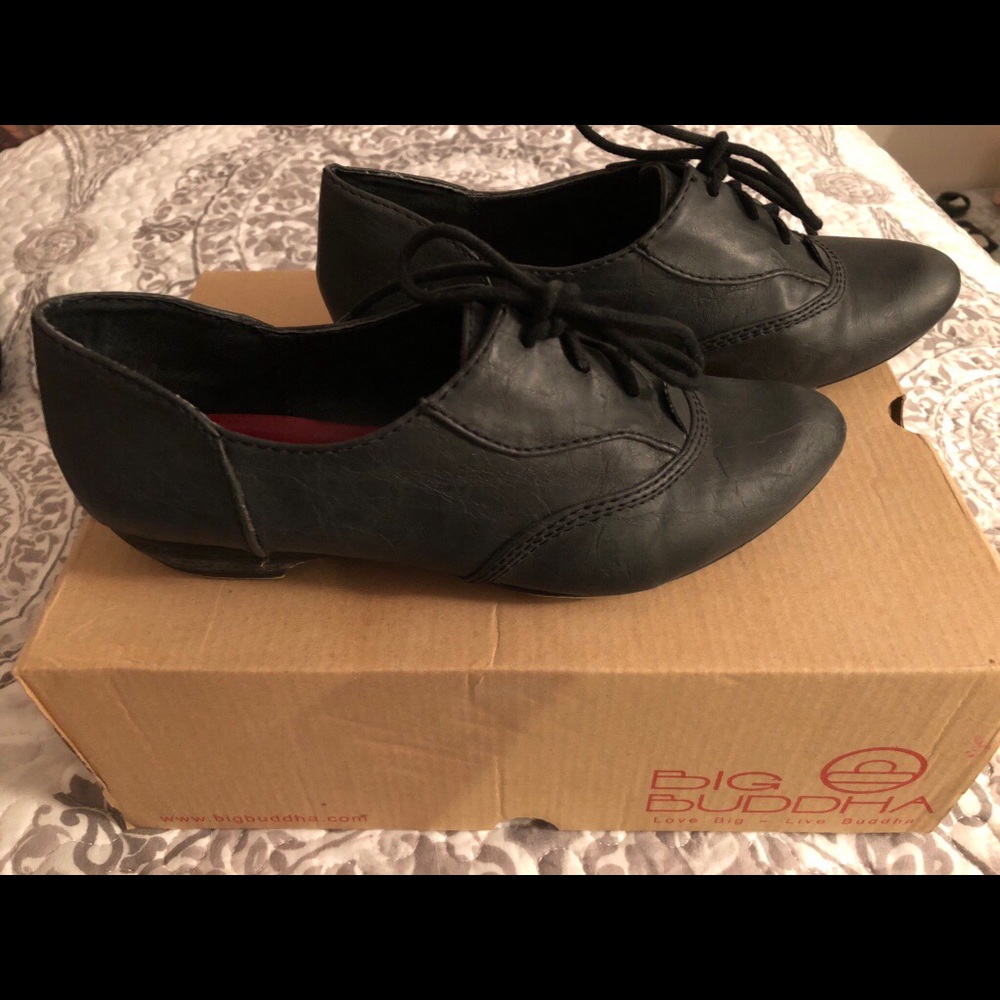 Big Buddha black loafers
