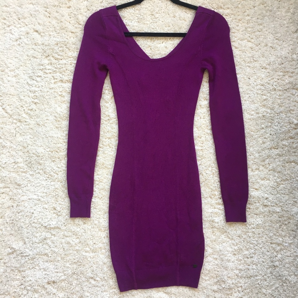 Long Sleeve Bodycon Sweater Dress