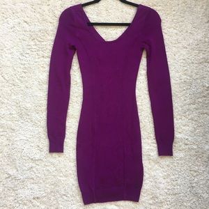 Long Sleeve Bodycon Sweater Dress
