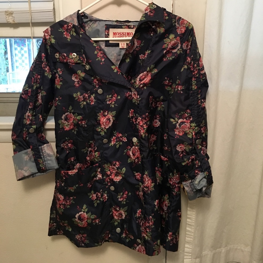 Flower rain coat