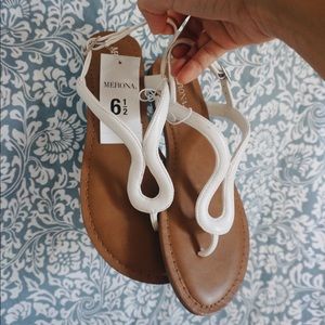 (NEW) Merona White Sandals🕊