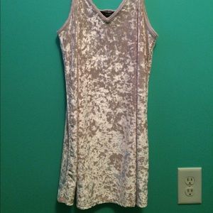 Forever 21 pink velvet dress