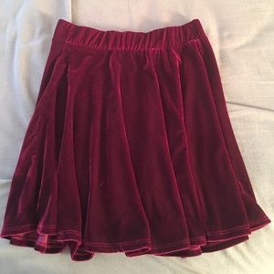 Velvet skirt