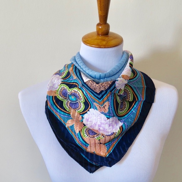 Christian Dior Accessories - Christian Dior Echarpes Silk Square Scarf