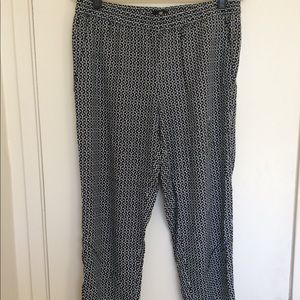H&M Blue Patterned Trousers