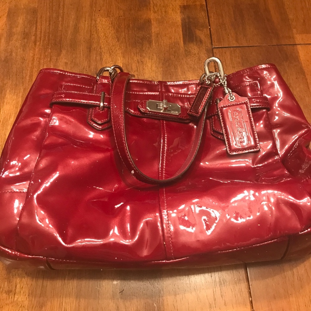 Coach bag red Patton