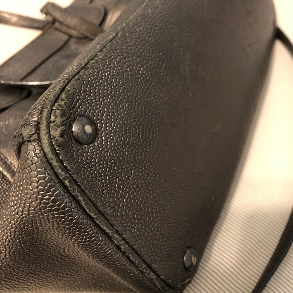 Coach Mickie Satchel Caviar Grain Leather - Picture 5 of 6