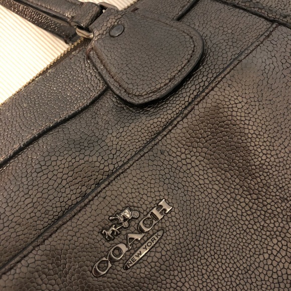Coach Mickie Satchel Caviar Grain Leather - Picture 3 of 6