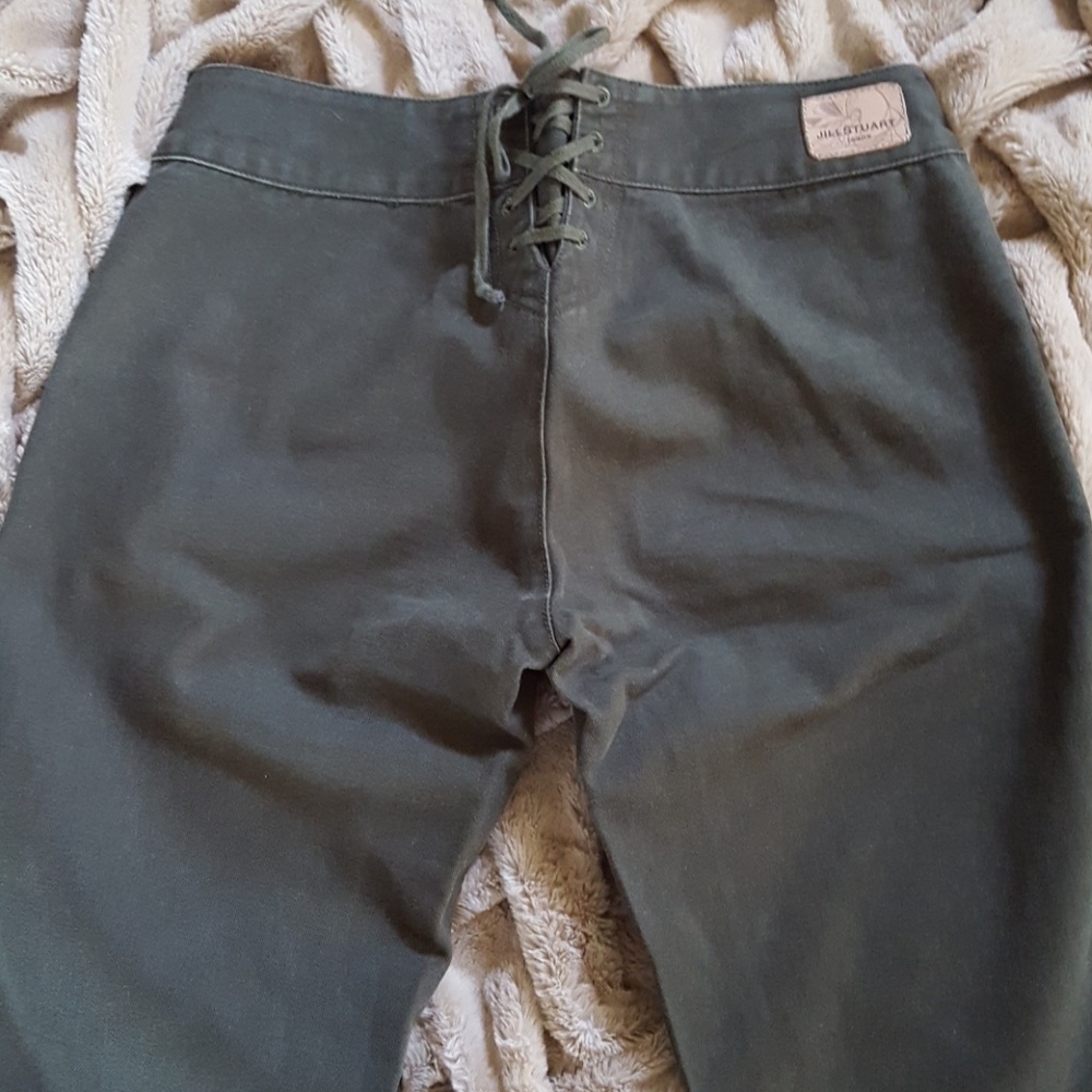 90's Jill Stuart Olive Sailor Jean - Picture 2 of 5