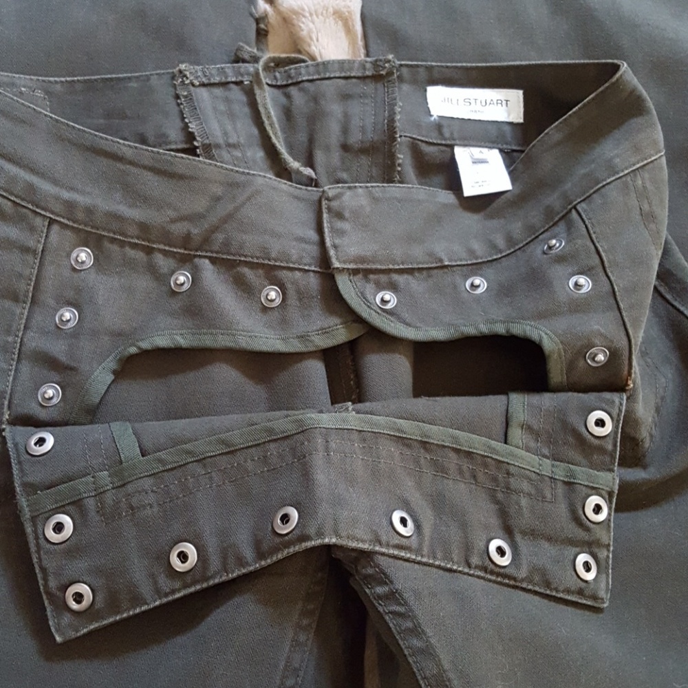 90's Jill Stuart Olive Sailor Jean - Picture 3 of 5