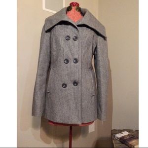 Steve Madden 6 button wool 3/4 length Pea Coat.