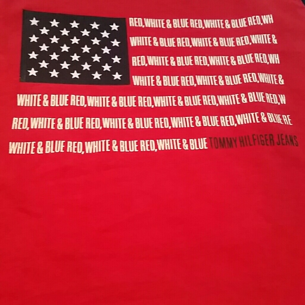 Tommy Hillier Red White & Blue Tee Shirt - Picture 3 of 4
