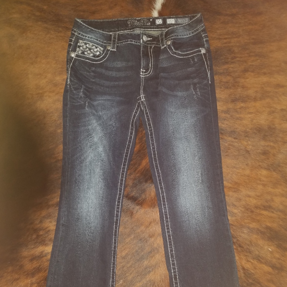 Miss Me Signature Slim Bootcut Womens Jeans 31 EUC