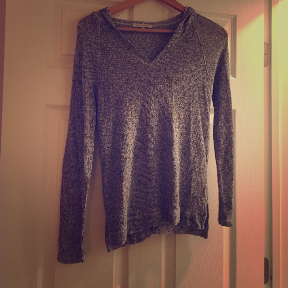 Red haute hooded shirt