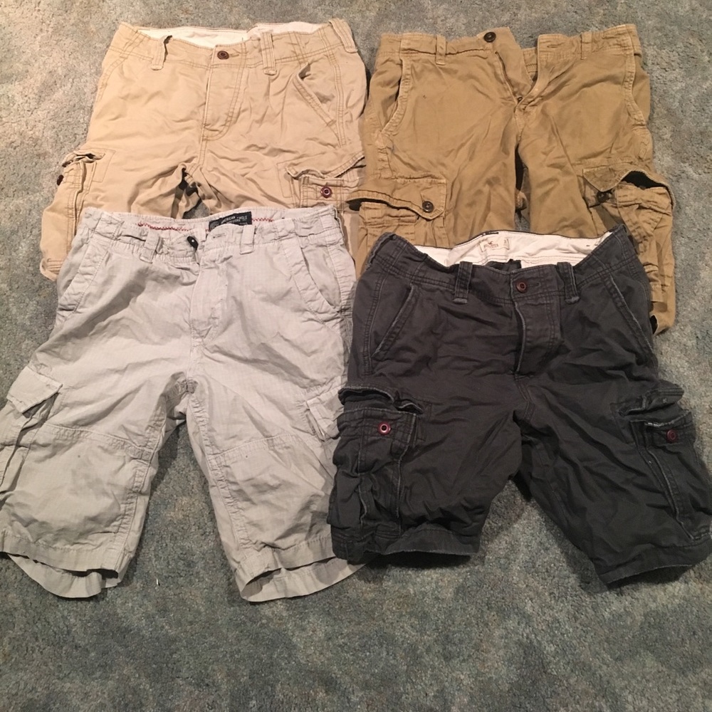4 pairs of cargo shorts all size 31 waist