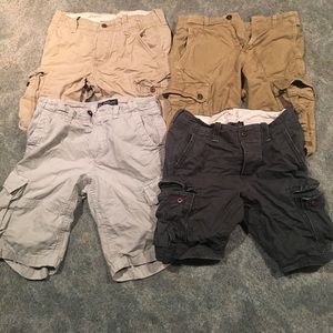 4 pairs of cargo shorts all size 31 waist