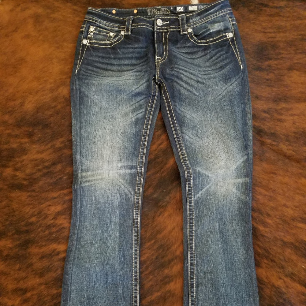 Miss Me Signature  Womens Slim Bootcut Jeans 30