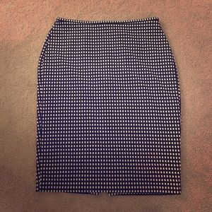 Express high waisted gingham pencil skirt